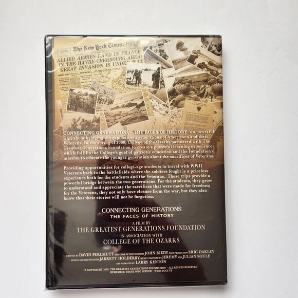 Connecting Generations: The Faces Of History DVD Documentary By The Greatest Gen - Picture 2 of 4